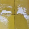 Carrelage mural jaune