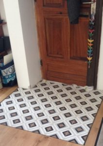 Entrée en carreaux de ciment
