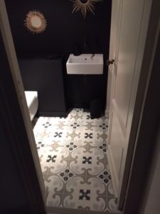 wc carreler avec des carreaux de ciment