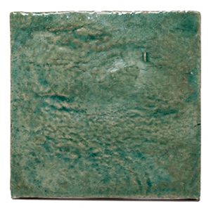 Terre cuite émaillée Soft Emerald Explosion X031