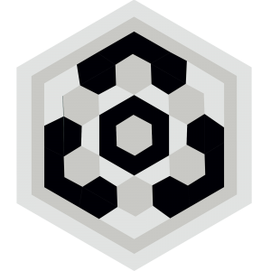 Carreau hexagonal BOUTON-BLANC