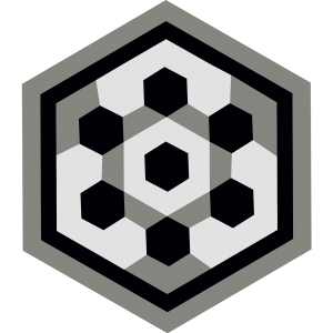 carreau hexagonal BOUTON-NOIR