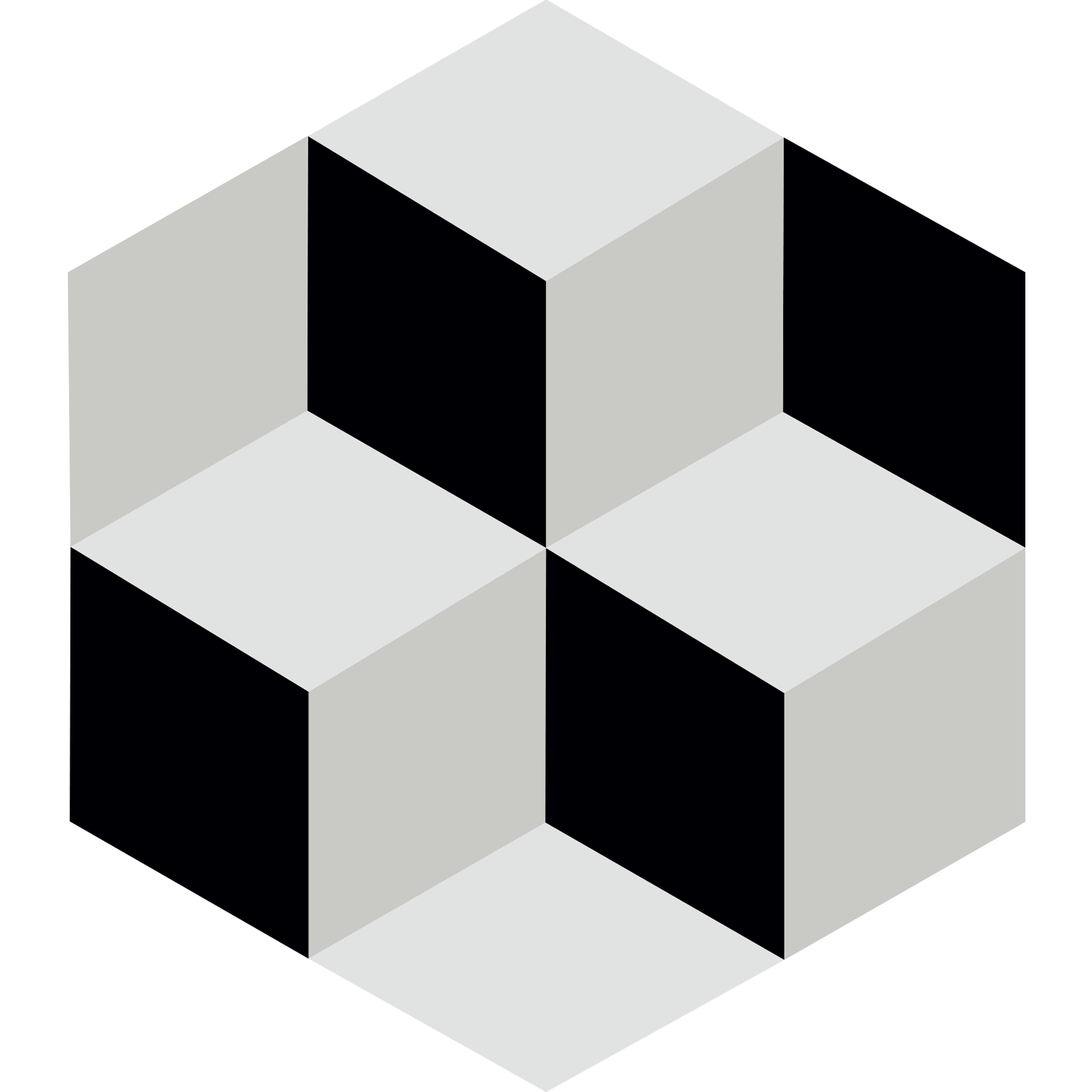 carreau hexagonal CUBIC-NOIR