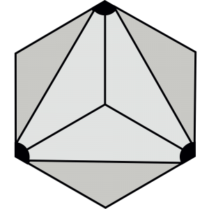 Carreau hexagonal DIVA-NOIR