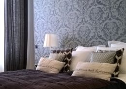papier peint tête de lit de chambre