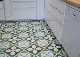 Carreau de ciment dans la cuisine
