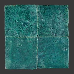 terre cuite émaillée couleur vert