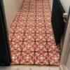 Carreaux de ciment Red flower