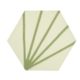Carreau hexagonal Eclair vert