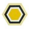 Carreau hexagonal Urban jaune