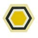 Carreau hexagonal Urban jaune