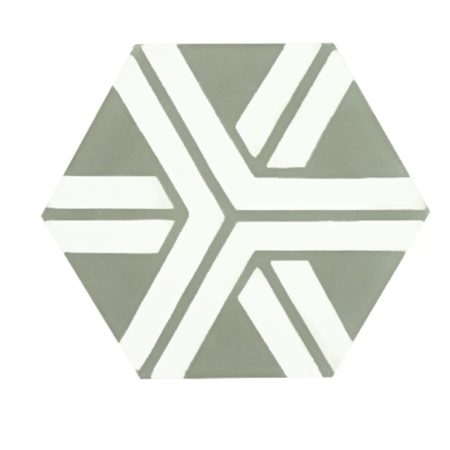 Carreau hexagonal Racine grey