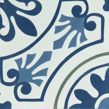 Carreau de ciment Lisbonne bleu 2