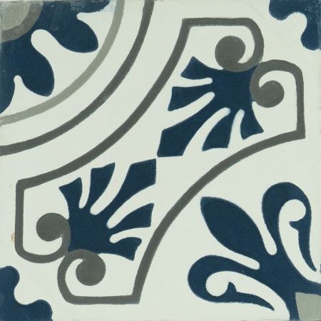 Carreau de ciment Lisbonne bleu 3