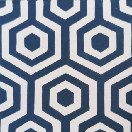 Carreau de ciment citadine bleu