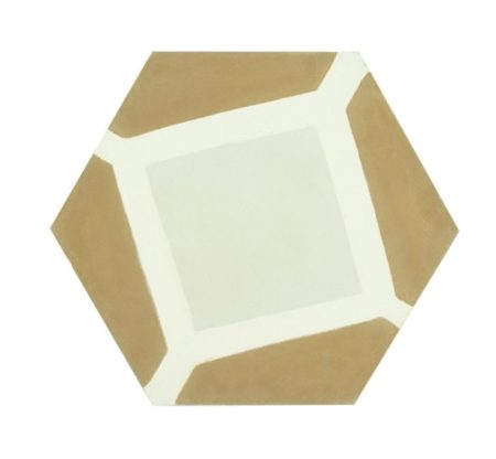 carreau hexagonal Button