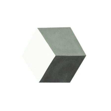 Carreau hexagonal Cubic noir