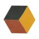 Carreaux hexagonal Cubic Tricolore