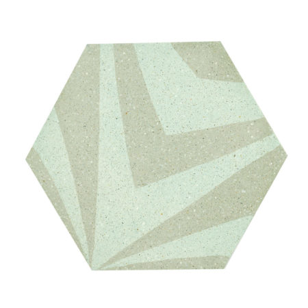 Carreau hexagonal Javelot gris