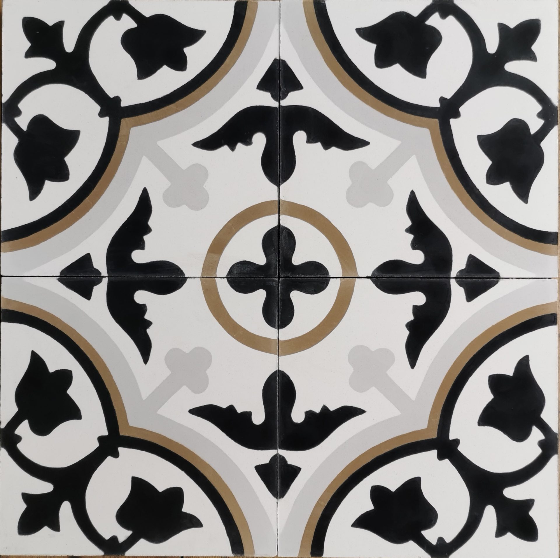 carreaux de ciment motif floral