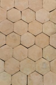 Terre cuite naturelle hexagonale