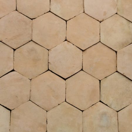 Terre cuite naturelle hexagonale