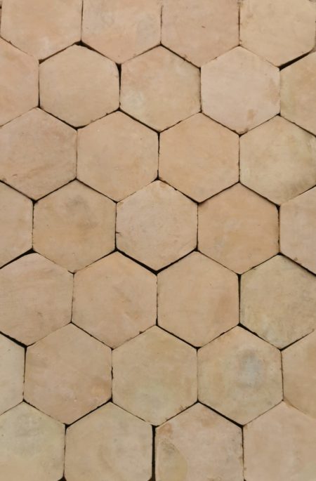 Terre cuite naturelle hexagonale