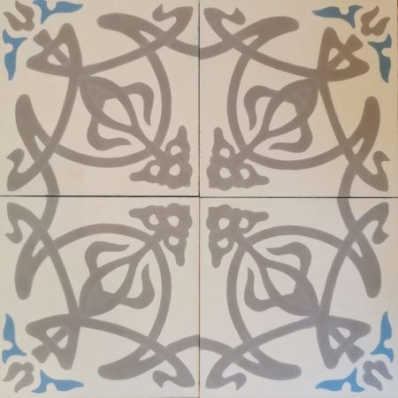 carreaux de ciment modèle floreal