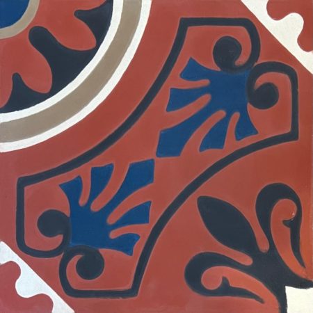 carreaux de ciment lisbonne rouge