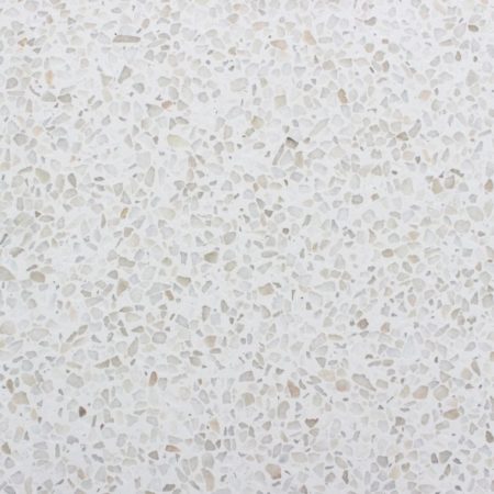 terrazzo blanc detail et à la coupe