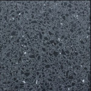 terrazzo fond gris foncé avec des pierre s noires et gris clairs