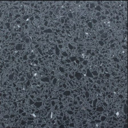 terrazzo fond gris foncé avec des pierre s noires et gris clairs