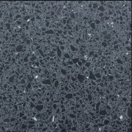 terrazzo fond gris foncé avec des pierre s noires et gris clairs