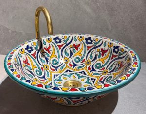 vasque à poser de toutes les couleurs faite à la main