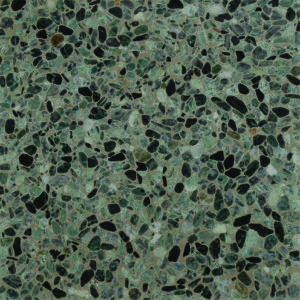 terrazzo vert d'eau et gris
